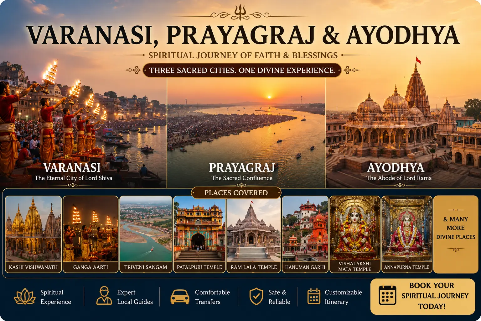 Varanasi - Prayagraj - Ayodhya Tour